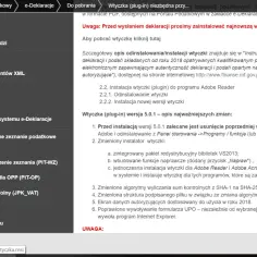 Instrukcja instalacji wtyczki do e-Deklaracji, art. 96 ust. 9a pkt 2. Opis zmian w wersji 5.0.1.
