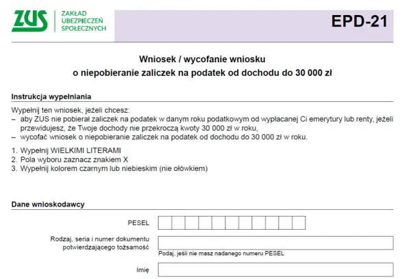 EPD-21 w ZUS - kiedy złożenie wniosku naprawdę się opłaca?